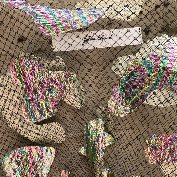 Julian David Net a Porter sheer crop blouse - Picture 3 of 8